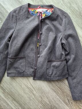 Boden Floral Print Lined Jacket